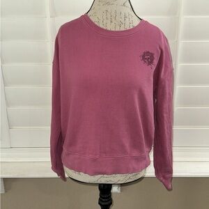 Pact Rose Sweatshirt with Chest Graphic